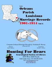 Cover of: 20th Century Orleans Par LA Marriages Vol 4 1901-1927 (20v): Computer Indexed Louisiana Marriage Records by Nicholas Russell Murray