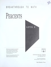 Cover of: Percents: Level Two (Breakthrough to Math)