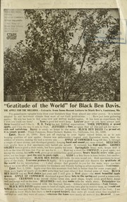 Cover of: "Gratitude of the world" for black Ben Davis ... by Stark Bro's Nurseries & Orchards Co