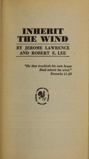 Cover of: Inherit the wind by Jerome Lawrence