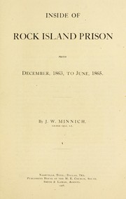 Cover of: Inside of Rock Island Prison by J. W. Minnich