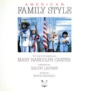 Cover of: American Family Style by Mary Randolph Carter
