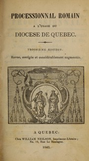 Cover of: Le processionnal romain by Catholic Church