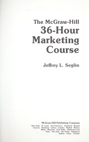 Cover of: The McGraw-Hill 36-hour marketing course
