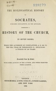 Cover of: The ecclesiastical history of Socrates