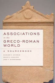 Cover of: Associations in the Greco-Roman world: a sourcebook