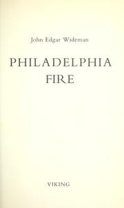 Cover of: Philadelphia Fire by John Edgar Wideman