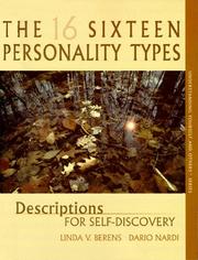 Cover of: The 16 Personality Types, Descriptions for Self-Discovery by Linda V. Berens, Dario Nardi