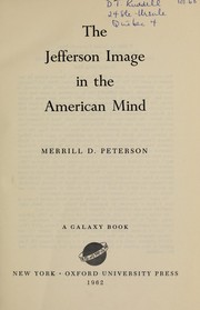 Cover of: The Jefferson image in the American mind.