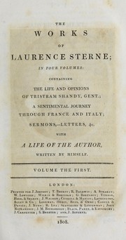 Cover of: The works of Laurence Sterne, in four volumes: with a life of the author