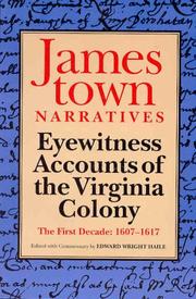 Cover of: Jamestown Narratives: Eyewitness Accounts of the Virginia Colony: The First Decade: 1607-1617