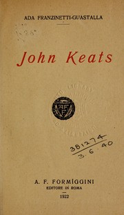 Cover of: John Keats