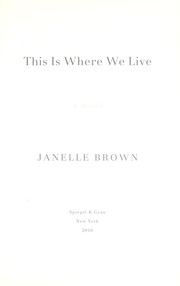 Cover of: This is where we live: a novel