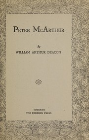 Cover of: Peter McArthur
