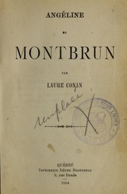 Cover of: Angéline de Montbrun