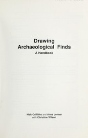 Cover of: Drawing archaeological finds: a handbook