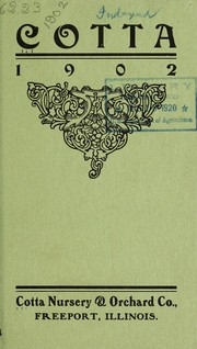 Cover of: Price list of Cotta Nursery and Orchard Co by Cotta Nursery and Orchard Co