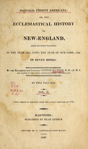 Cover of: Magnalia Christi Americana by Cotton Mather, Cotton Mather