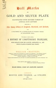 Cover of: Hall marks on gold and silver plate