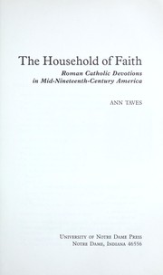 The Household of Faith by Ann Taves