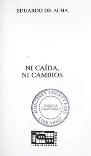 Cover of: Ni caída, ni cambios