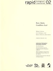 Cover of: Perú: Biabo Cordillera Azul