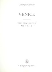 Cover of: Venice by Christopher Hibbert