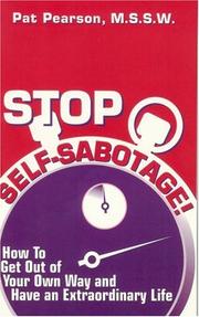 Cover of: Stop self-sabotage