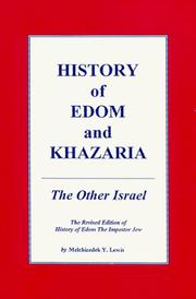 Cover of: History of Edom and Khazaria