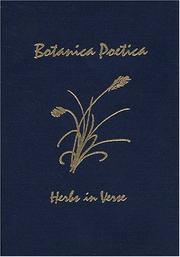 Cover of: Botanica Poetica