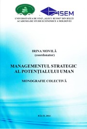Cover of: Managementul strategic al potenţialului uman : Monogr. colectivă