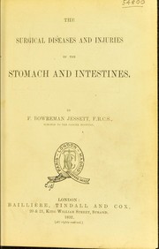 Cover of: The surgical diseases and injuries of the stomach and intestines