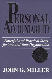 Cover of: Personal Accountability by John Miller