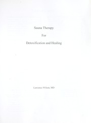 Cover of: Sauna Therapy by Lawrence Wilson