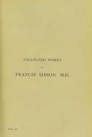 Cover of: Collected works of Francis Sibson