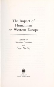 Cover of: The impact of humanism on Western Europe