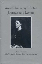 Cover of: Anne Thackeray Ritchie: journals and letters