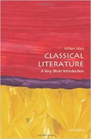 Cover of: Classical literature : a very short introduction by 