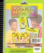 Cover of: Phonics and Reading 1 For Christian Schools: home teacher's manual