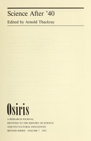 Cover of: Osiris, Volume 7 by Arnold Thackray