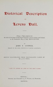 Historical description of Levens hall by John Flavel Curwen