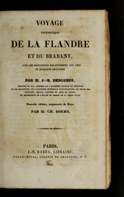 Cover of: Voyage pittoresque de la Flandre et du Brabant: avec des r©℗♭flexions relativement aux arts et quelques gravures