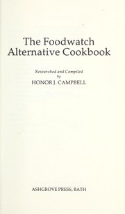 Cover of: Foodwatch Alternative Cookbook