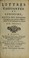 Cover of: Lettres edifiantes et curieuses, ecrites des missions etrangeres, par quelques missionnaires de la Compagnie de Jesus ...