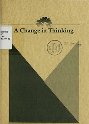 Cover of: A change in thinking