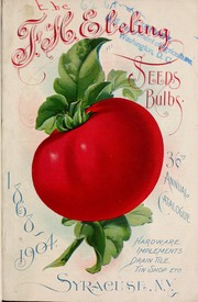 Cover of: Seeds, bulbs: hardware, implements, drain tile, tin shop, etc