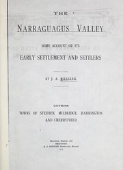 The Narraguagus Valley by James Alphonso Milliken