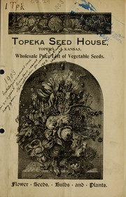 Cover of: Wholesale price list of vegetable seeds: flowers, seeds, bulbs and plants