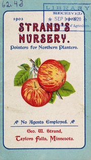 Cover of: 1903 Strand's Nursery: pointers for northern planters