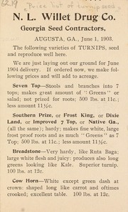 Cover of: N.L. Willet Drug Co: Georgia seed contractors